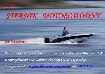 Kurs Sternika Motorowodnego w Kielcach