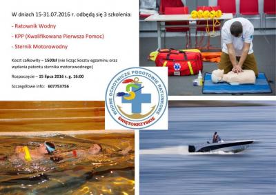 Kurs Ratownika Wodnego w Kielcach