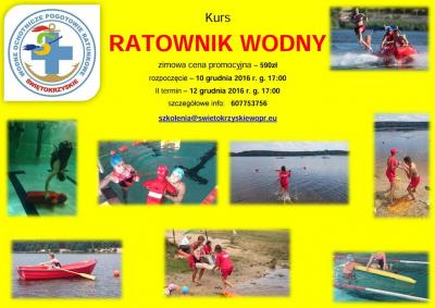 Kurs Ratownika Wodnego w Kielcach