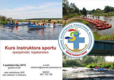 Kurs Instruktora Kajakarstwa