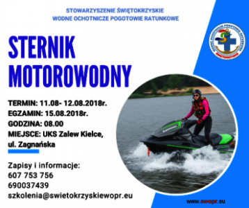 Kurs Sternik Motorowodny w Kielcach