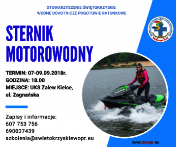 Kurs Sternik Motorowodny w Kielcach